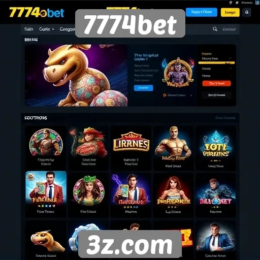 Análise das funcionalidades do site de jogos 7774bet